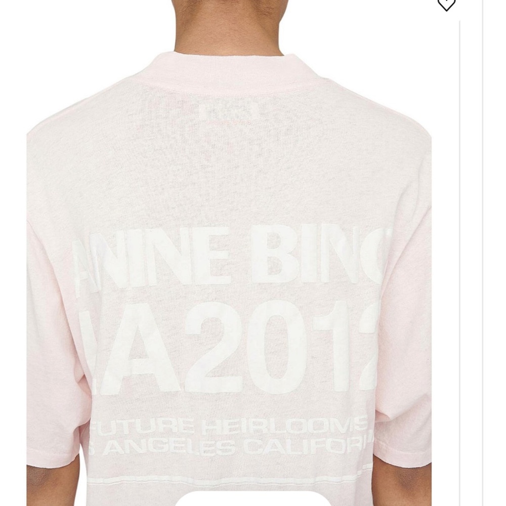 Anine Bing Soft Pink Future Heirloom Los Angeles Tee